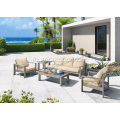 Terrass Outdoor Fräizäit Miwwel Sofa Sofa Set